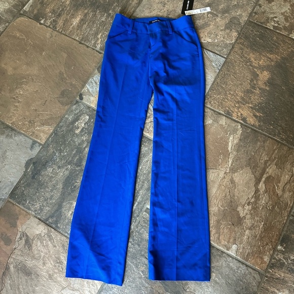 NWT- Gianni Bini Royal Blue Trousers - size 0 - Picture 1 of 4